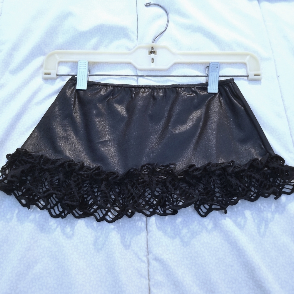 SHAME Dance, Goth, Miniskirt w/ Net Trim OS/SM